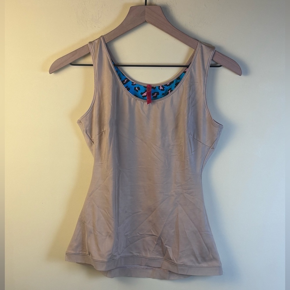 SPANX Simplicity Scoop Neck Cami Neutral Beige Shapewear Size Large